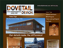 Tablet Screenshot of dovetaildesigninthetetons.com